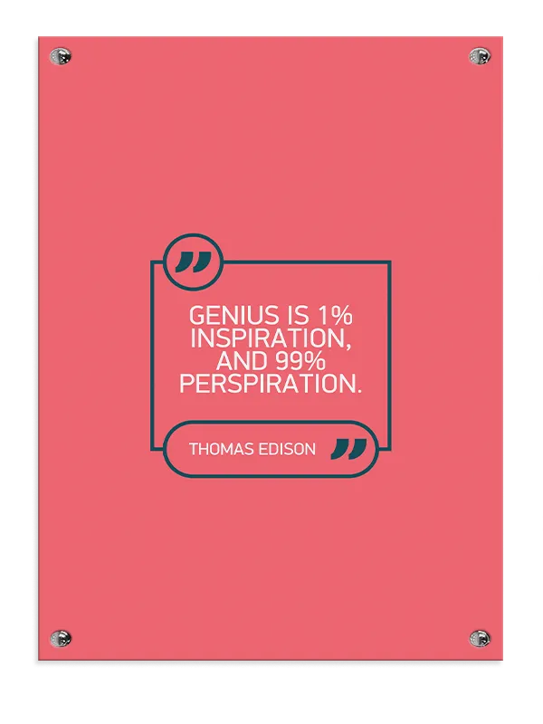 Genius % Inspiration Plakat