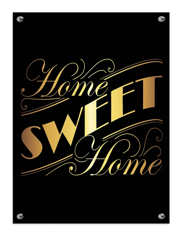 Home Sweet Home Citater Plakat