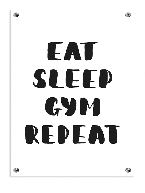 Spis Sov Gym Gentag Plakat
