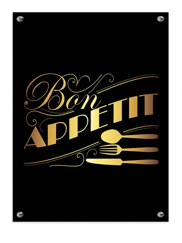 Bon Appetit Typografi Plakat