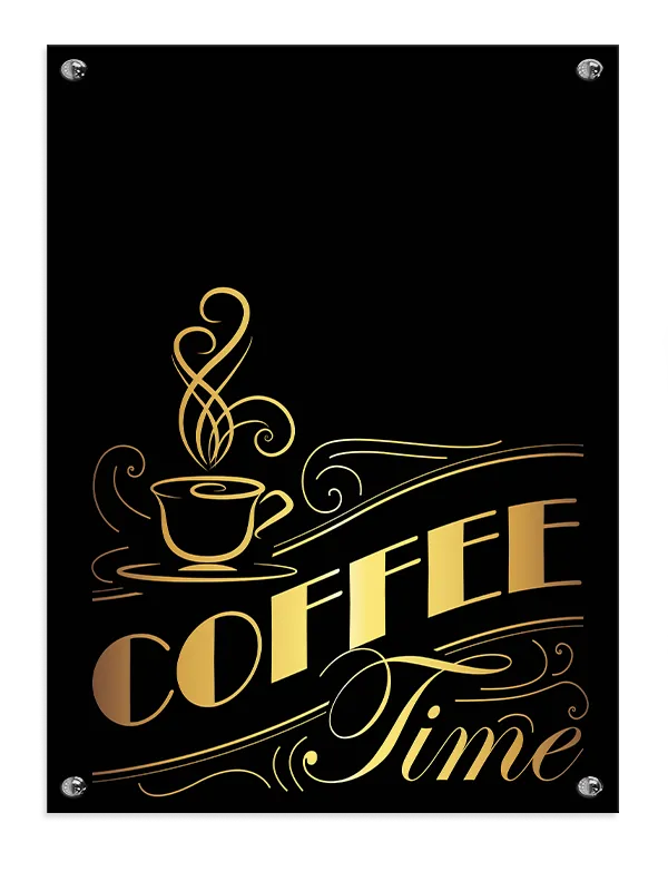 Coffee Time Typografi Plakat