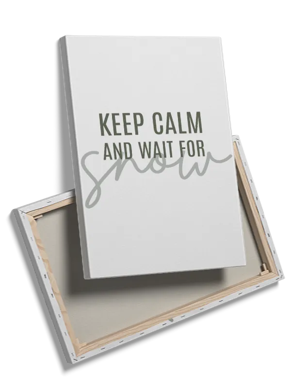 Keep Calm Og Vent Plakat