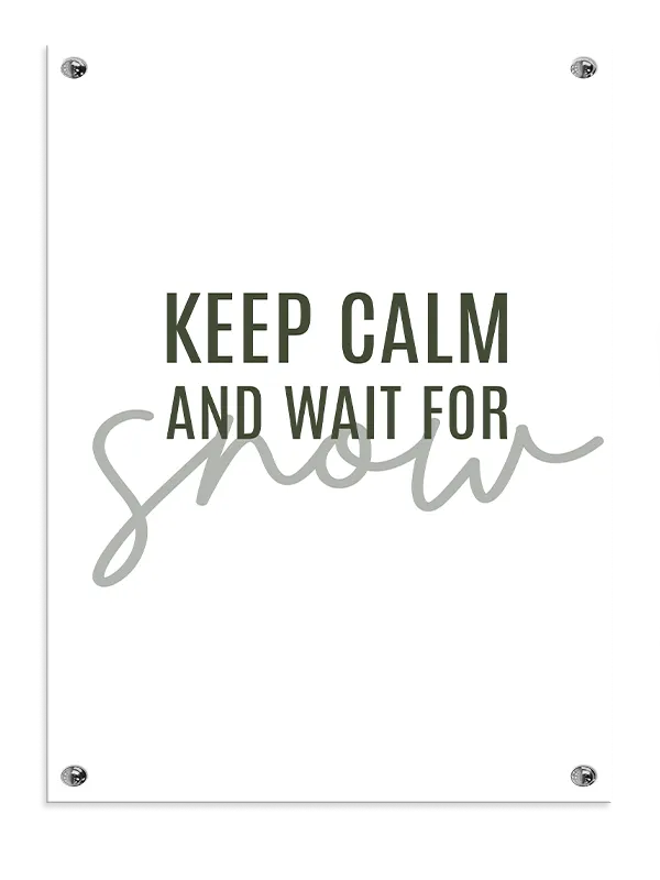 Keep Calm Og Vent Plakat