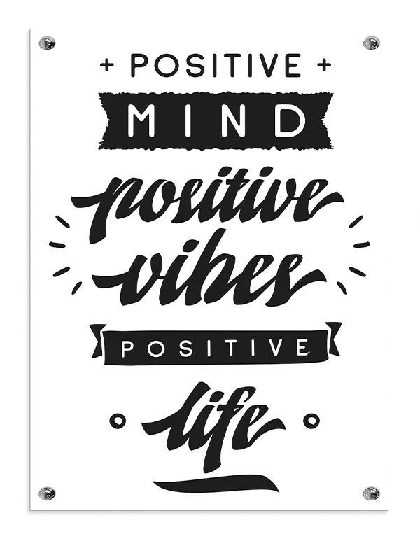 Positivt Sind Positivt Liv Plakat