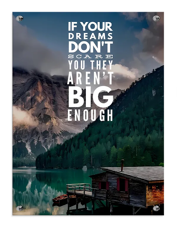 Store Drømme Inspirerer Plakat