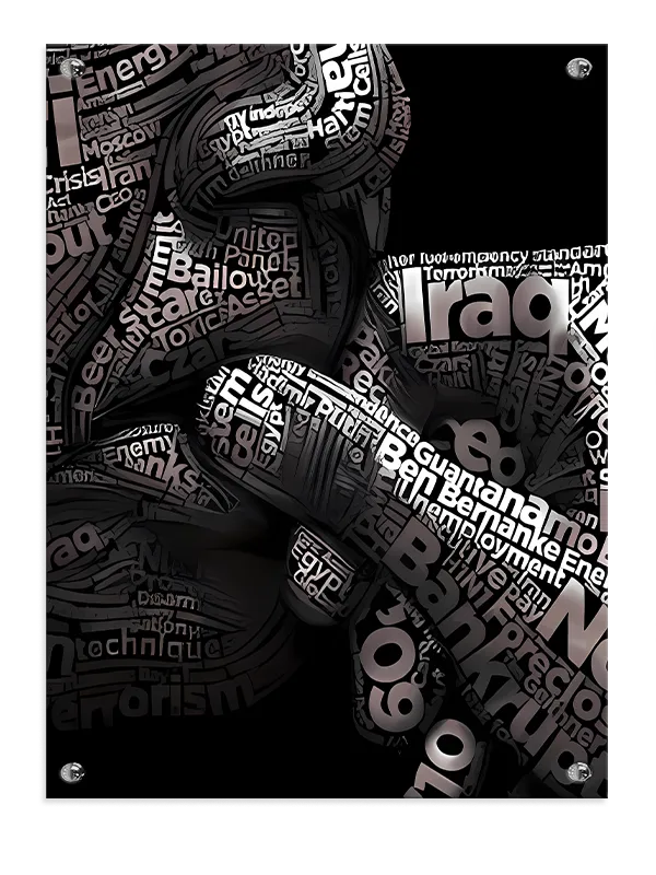 Typografisk Verdenspolitik Plakat