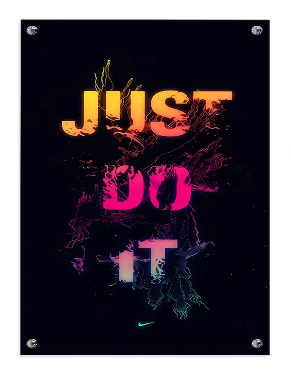 Motiverende Just Do It Plakat