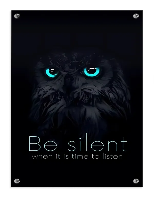 Vær stille Plakat