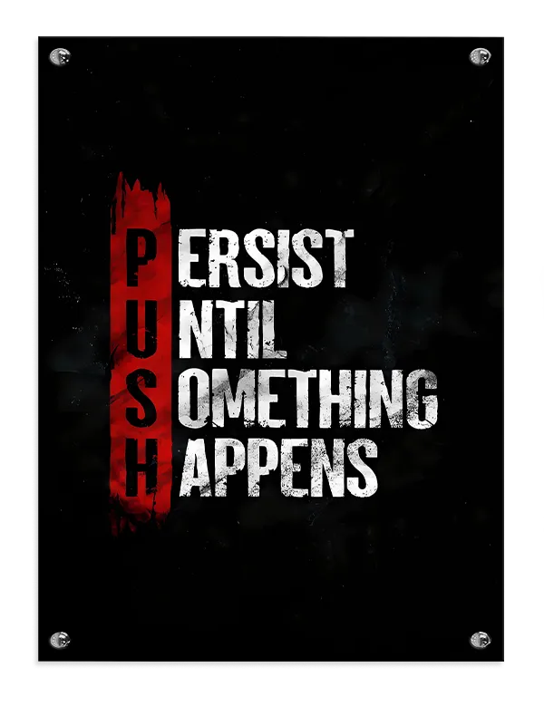 Motiverende PUSH Plakat