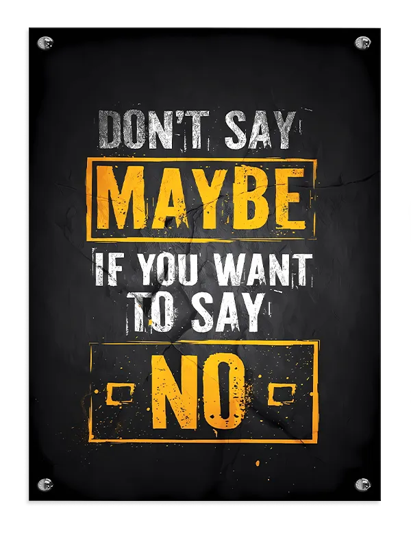 Sig Nej Plakat