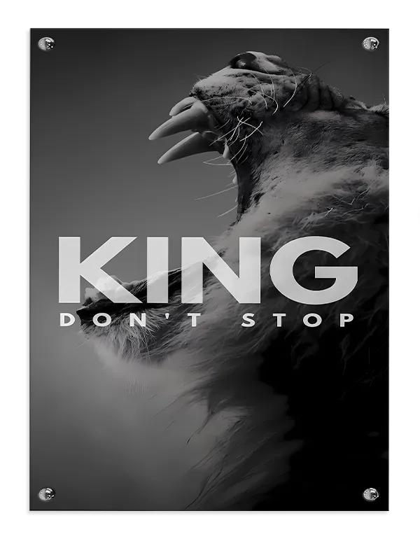 King Stop Ikke Plakat