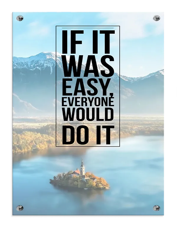Hvis Det Var Let Plakat