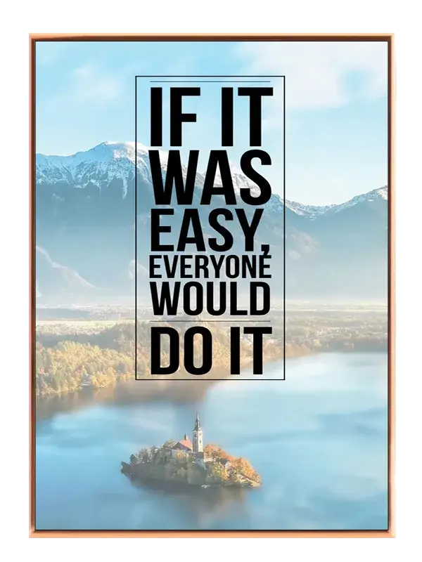 Hvis Det Var Let Plakat