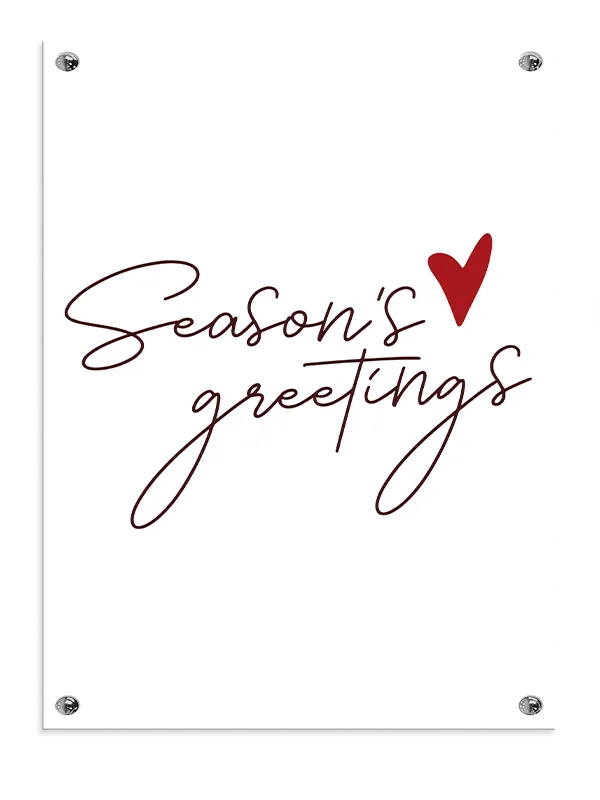 Season's Greetings Plakat