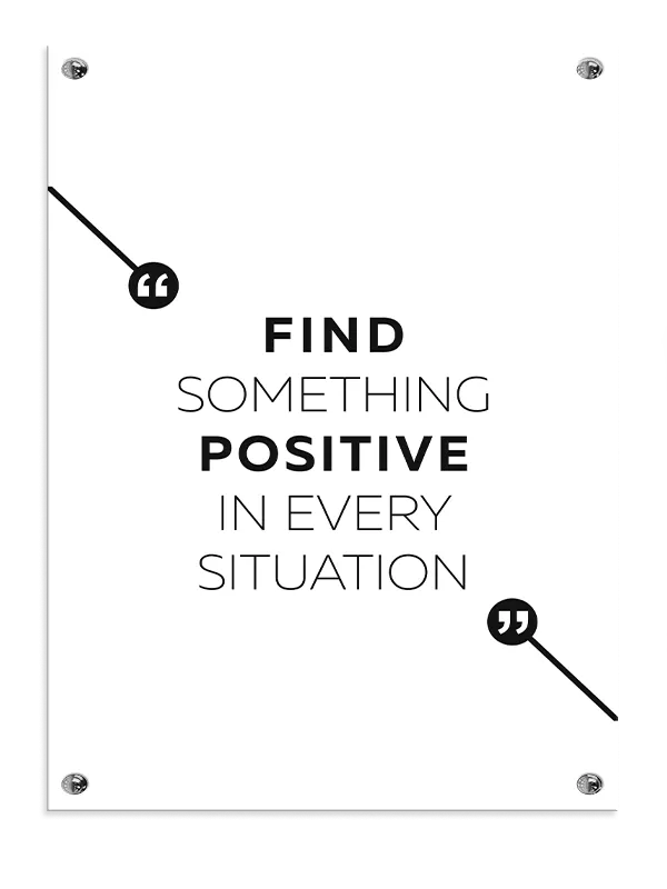 Find Noget Positivt Plakat