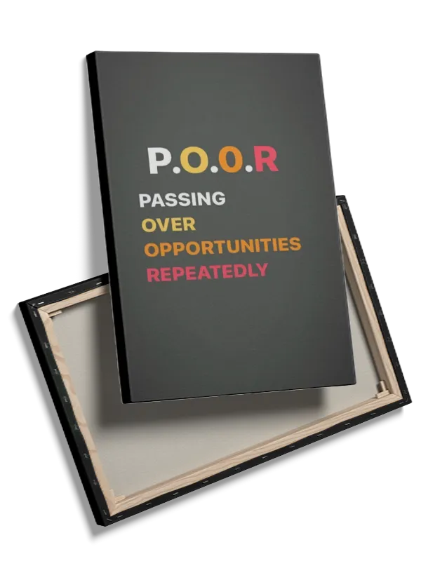 Motiverende P.O.O.R Plakat