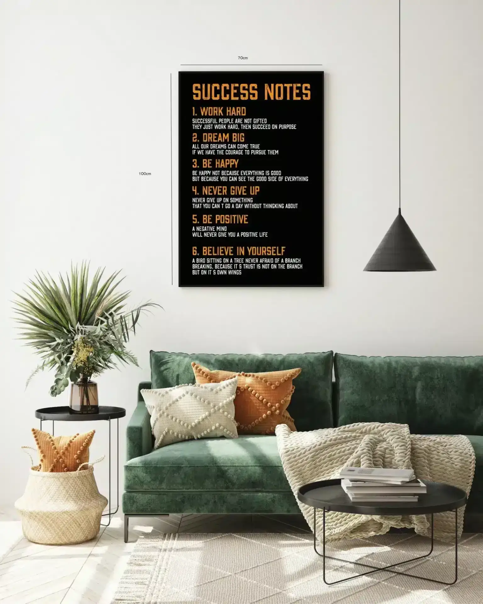 Motiverende Succes Noter Plakat