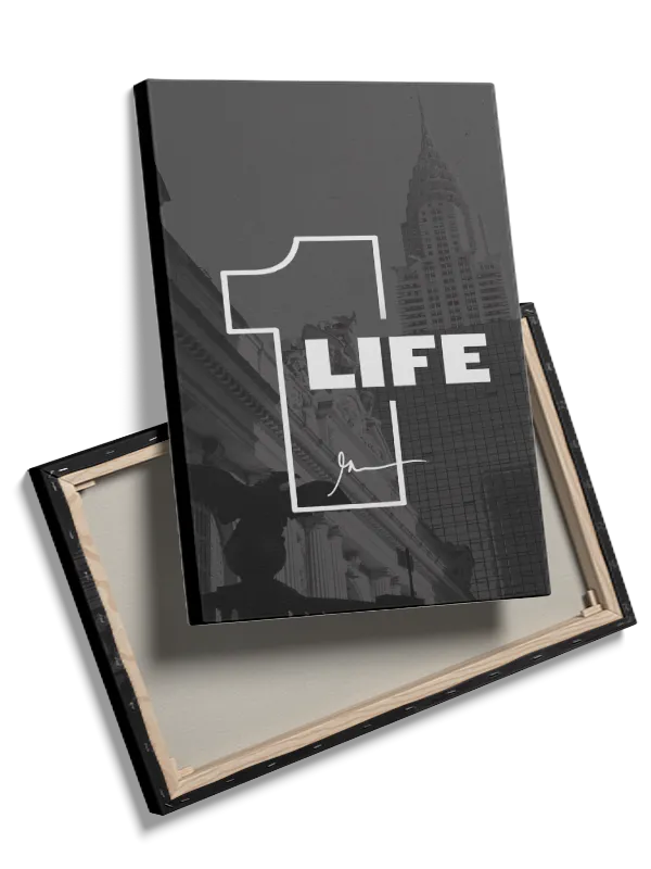 1 Life Typografi Plakat