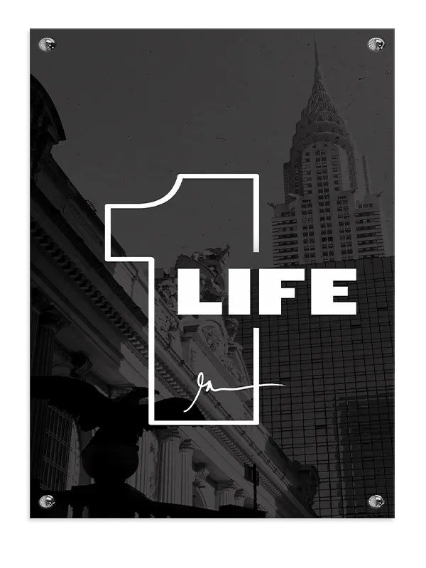 1 Life Typografi Plakat