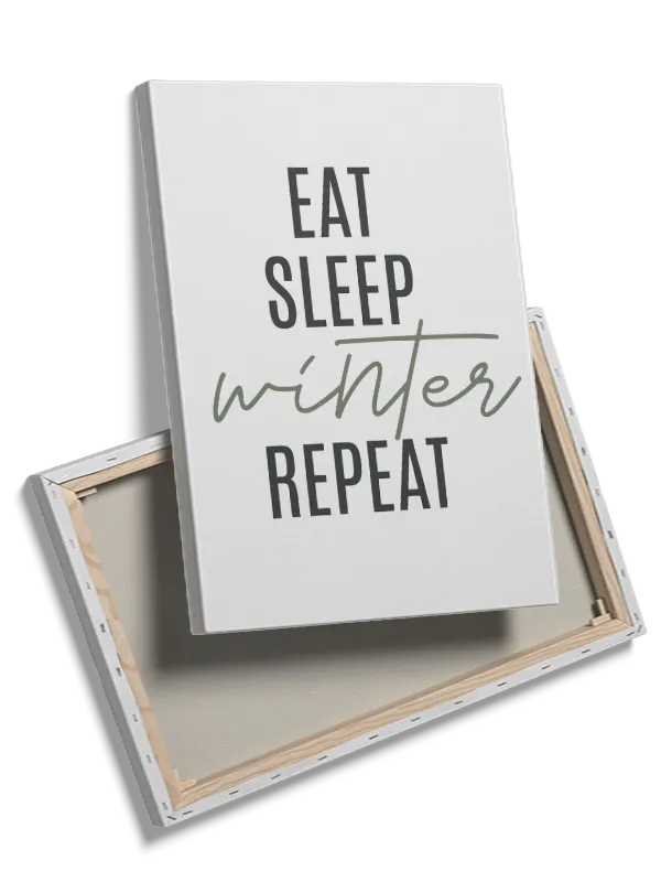 Eat Sleep Winter Plakat