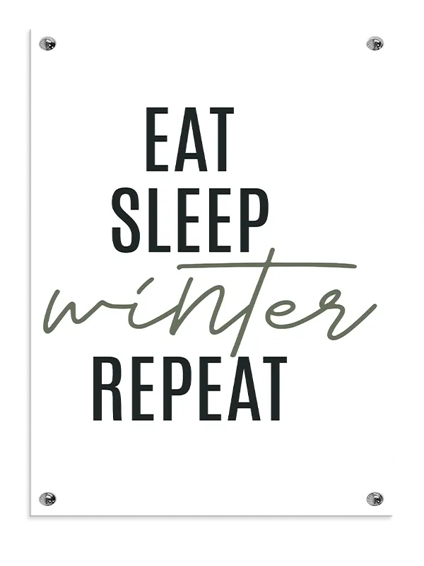 Eat Sleep Winter Plakat