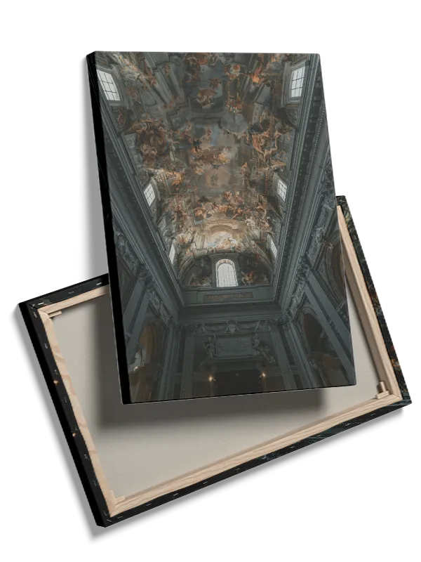 Intricately Painted Church Ceiling