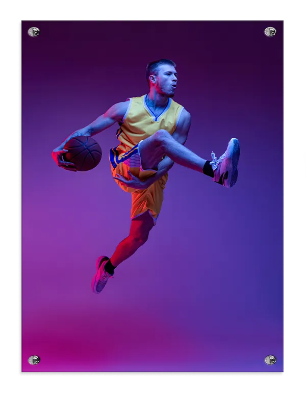 Flyvende Basketballhelt i Fart