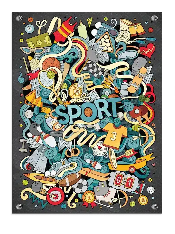 Sportens Farverige Univers i Bevægelse