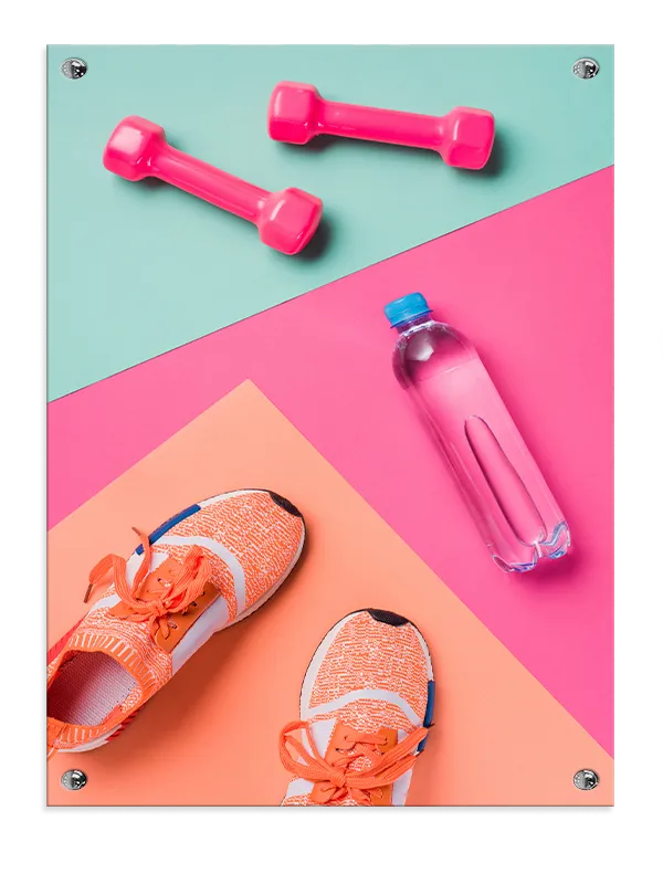 Farverig Fitness Energi til Værelset
