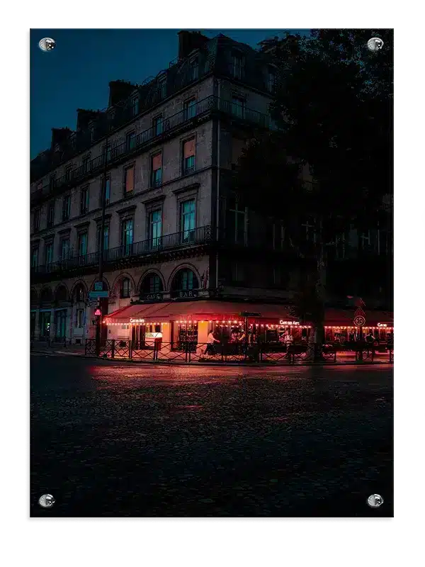 Aftenstemning ved Parisisk Caféhjørne