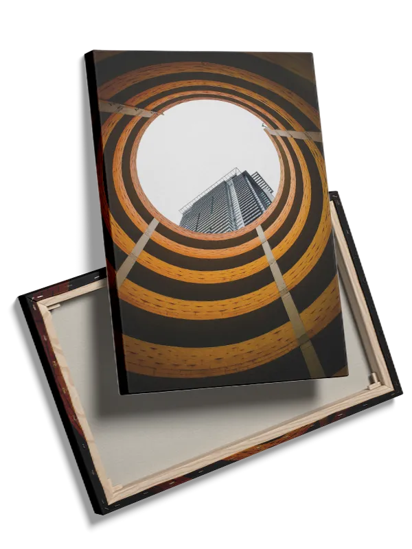 Spiralformet Atrium med Skyskraber