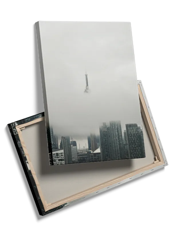 Cn Tower Over Tåget Skyline