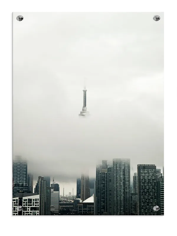 Cn Tower Over Tåget Skyline