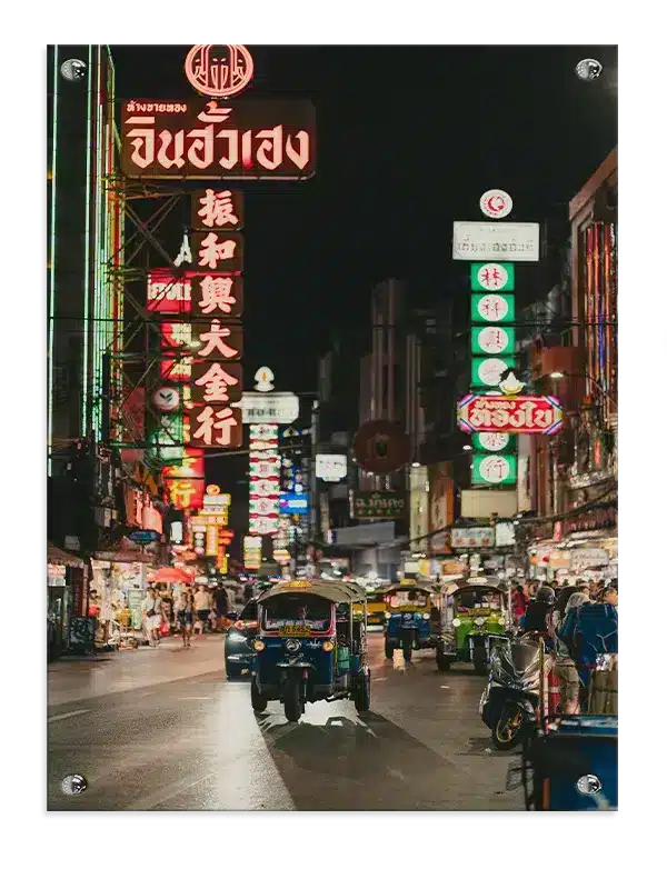 Neonlys og Tuk-tuk Nat