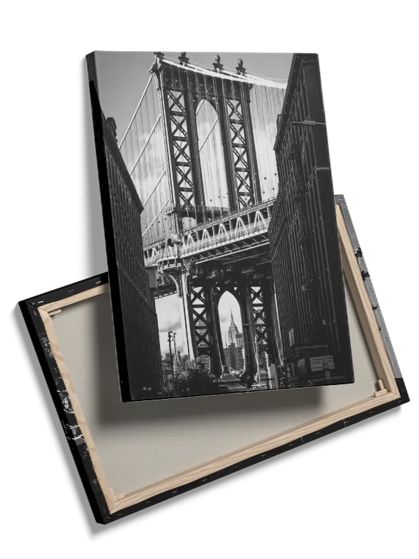 Manhattan Bridge med Skyline