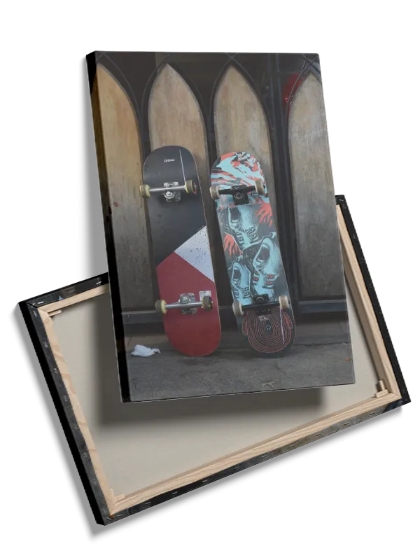 To Skateboards Mod Træplanker
