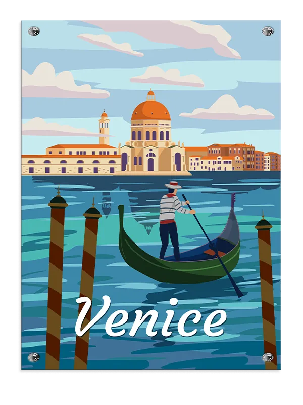 Venice Gondola Water Scene