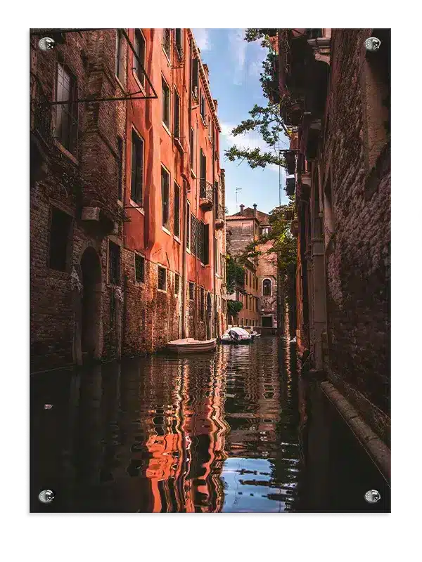 Venetian Canal With Boats