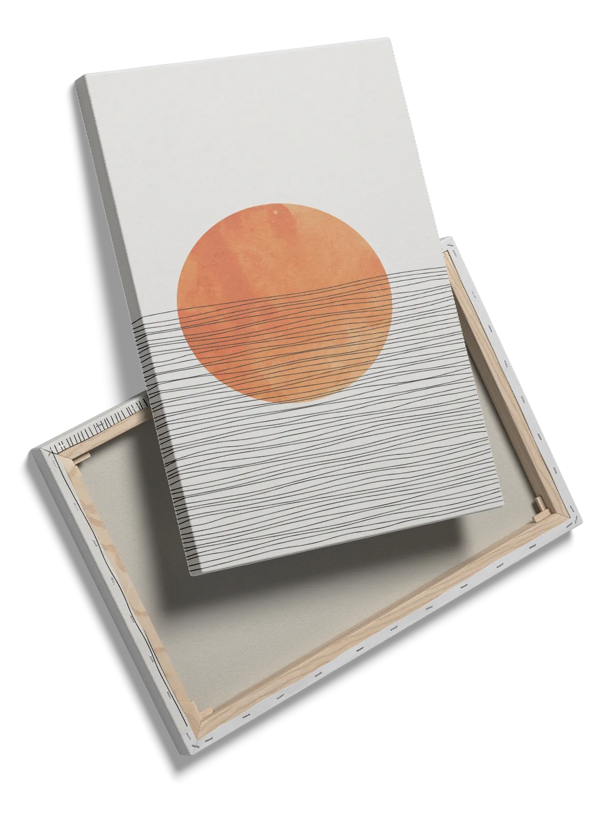 Radiant Orange Orbit Plakat