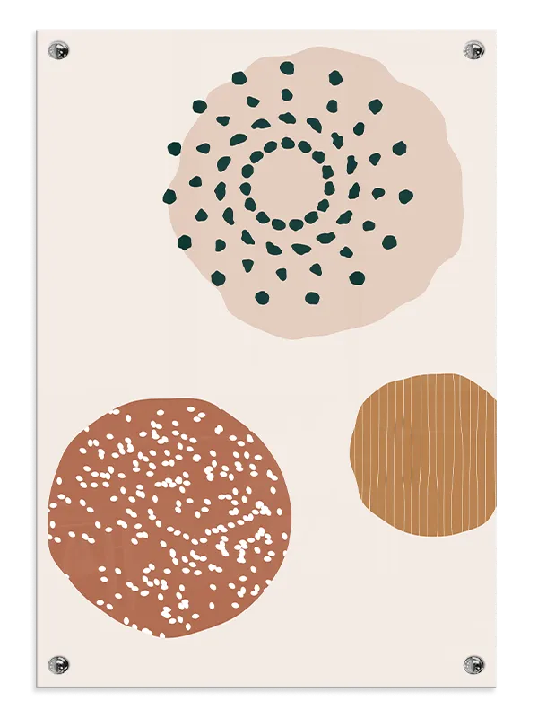Organic Circle Patterns Plakat