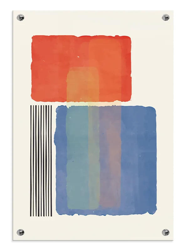 Color Block Harmony Plakat