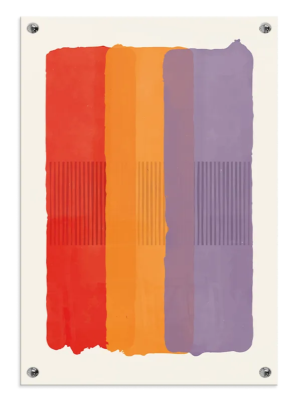 Layered Color Veins Plakat