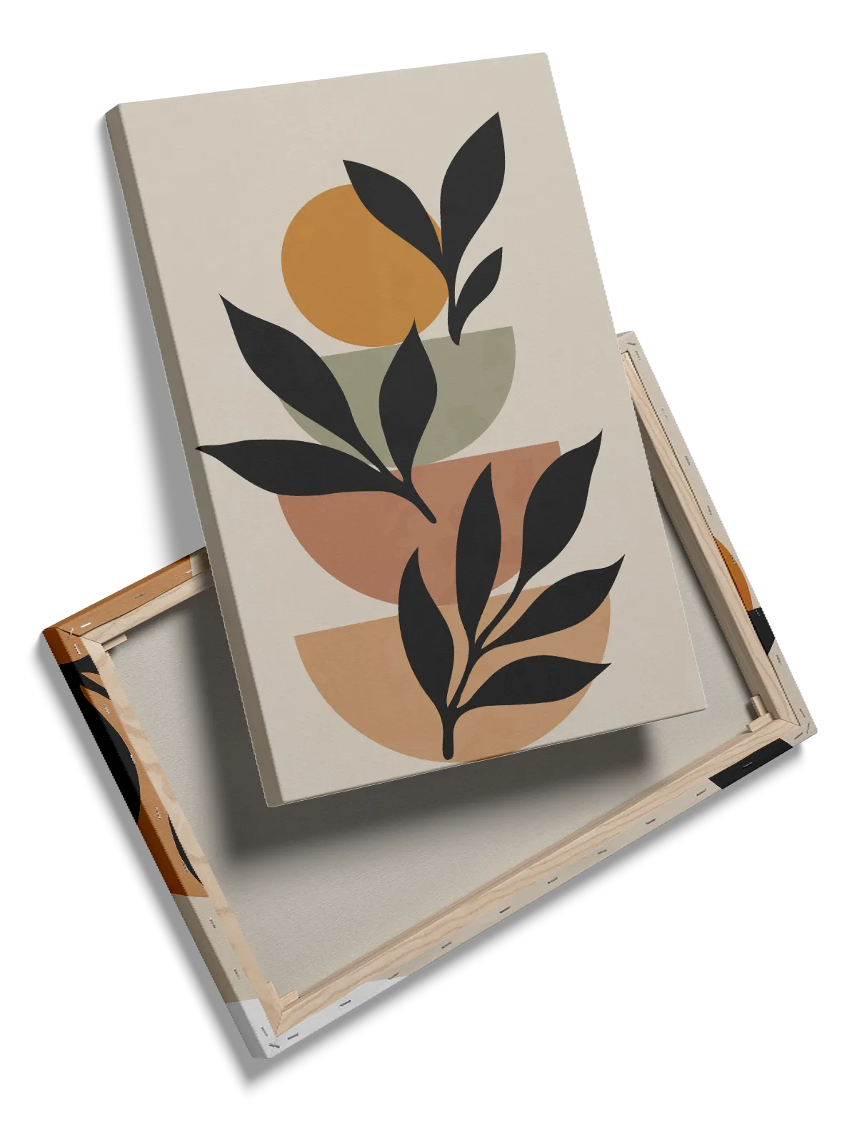 Silhouette Leaf Stacks Plakat
