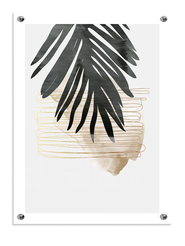 Emerald Palm Layers Plakat