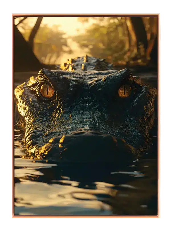 Crocodile At Dusk Plakat
