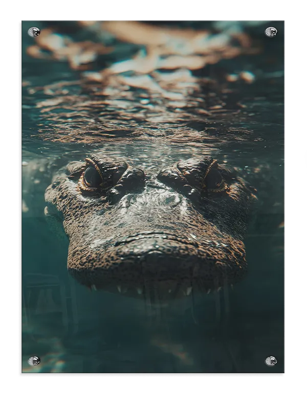 Crocodile Face Plakat
