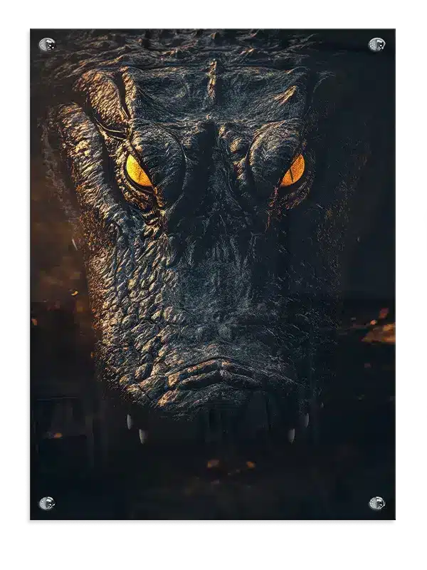 Kat Alligator Closeup Plakat