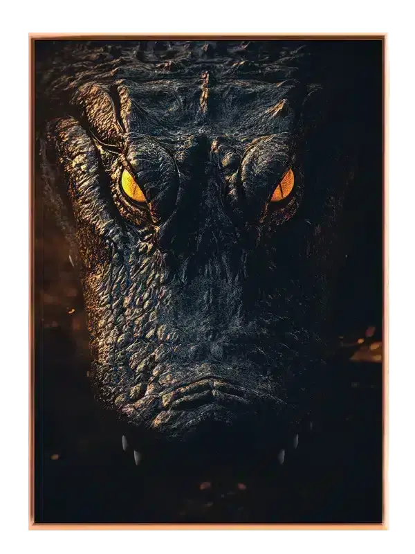 Kat Alligator Closeup Plakat
