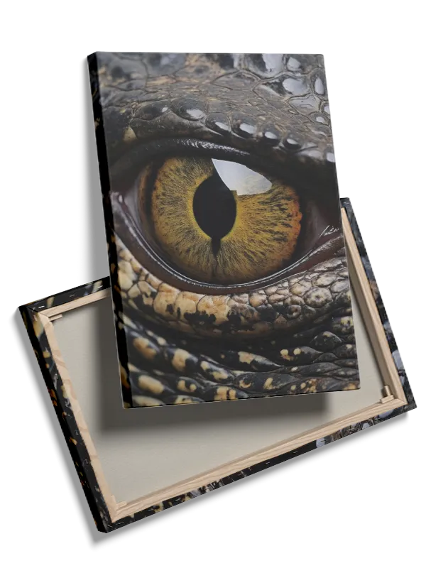 Crocodile Eye Closeup Plakat