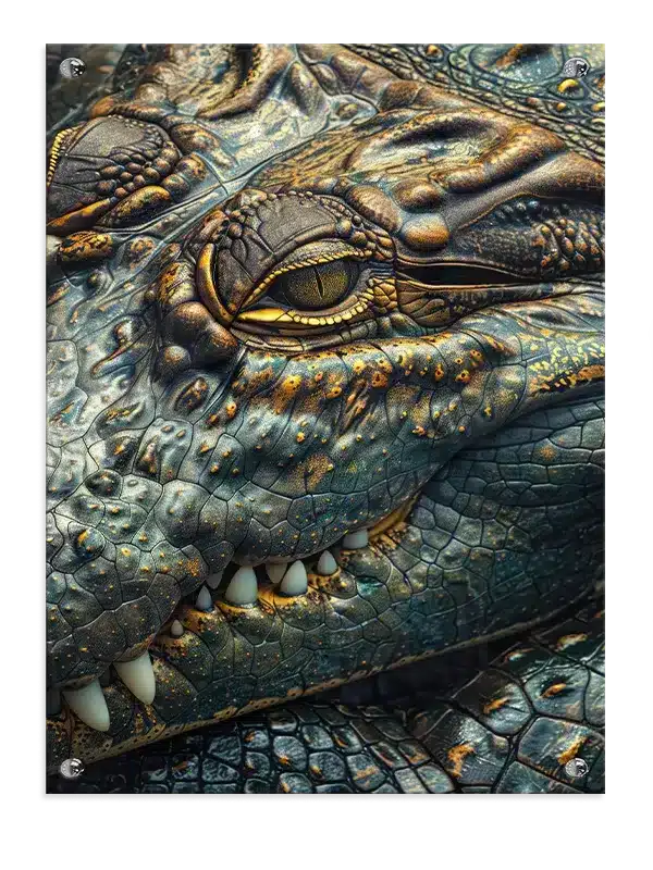 Crocodile Closeup Plakat